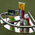 Premium Stainless Steel Bathroom / Kitchen Rack Set of 1 - front_view