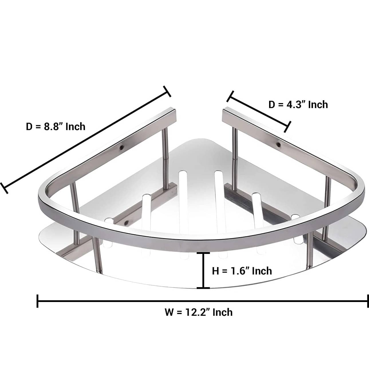 Premium Stainless Steel Bathroom / Kitchen Rack Set of 1