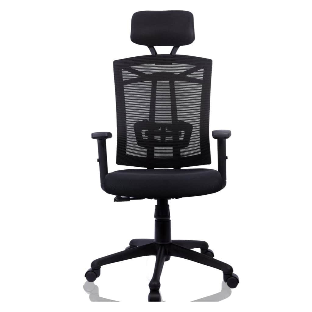 Geelong High Back Black Revolving Chair - front_view