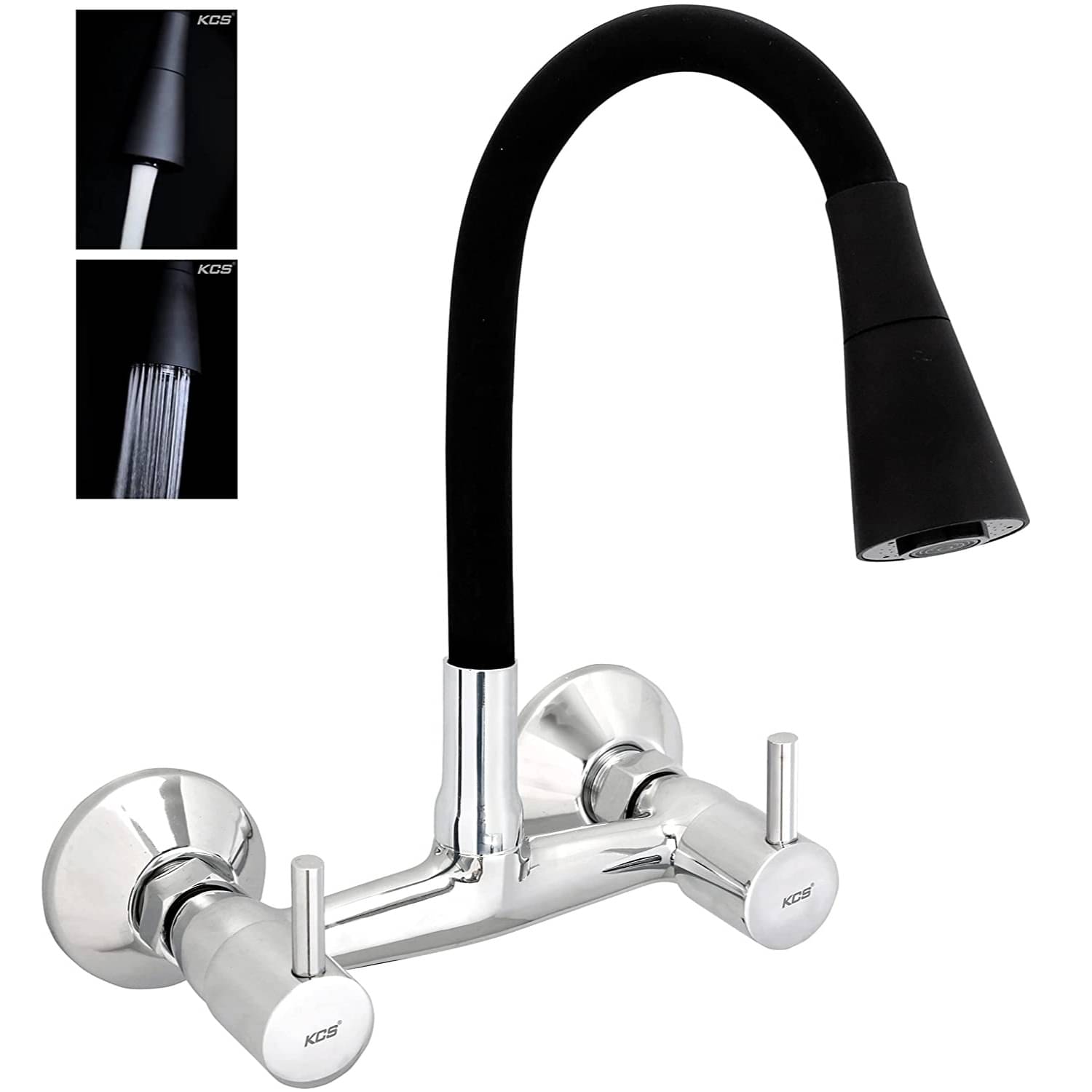 Matt black silicon flexible tap