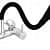 Matt black silicon flexible tap - top_view