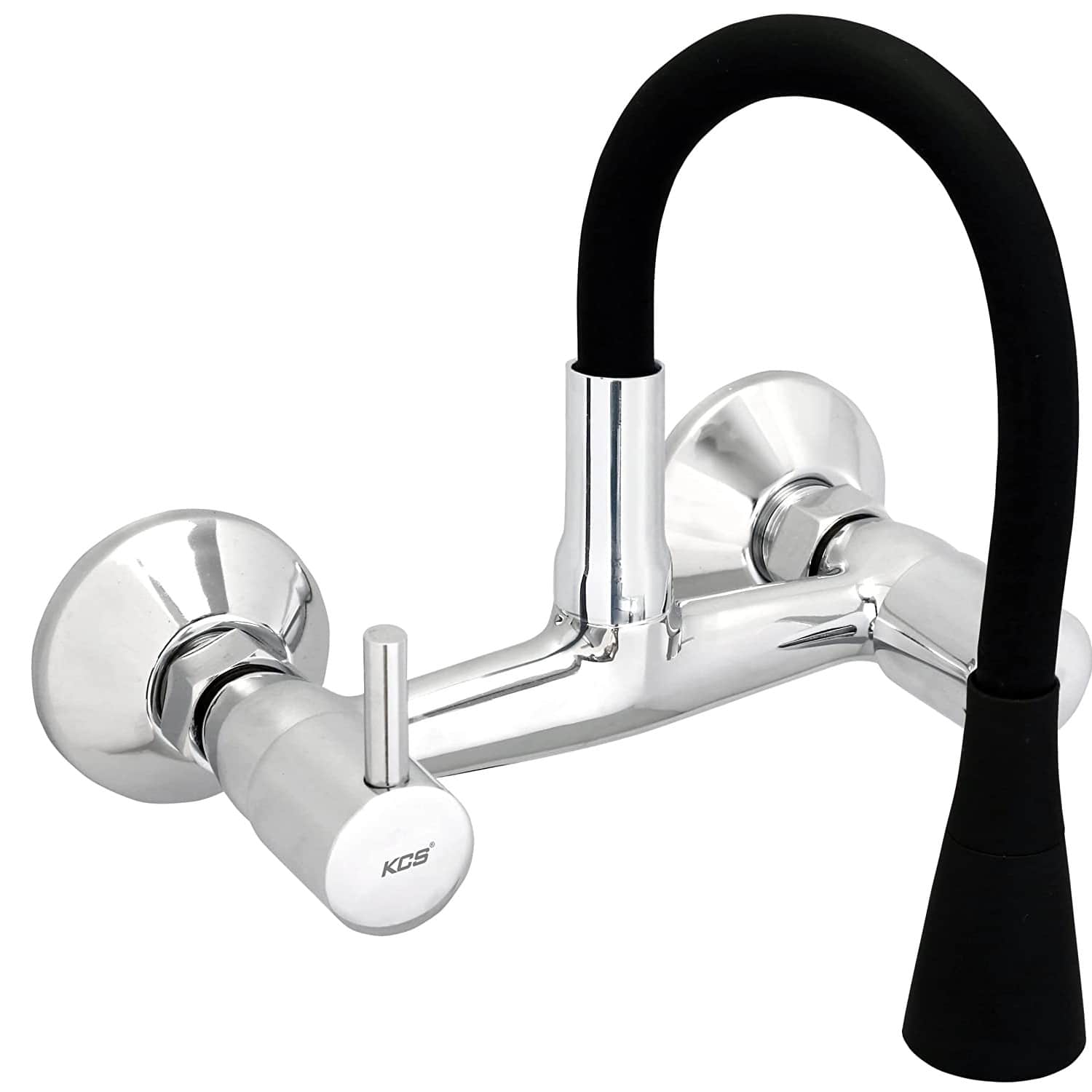 Matt black silicon flexible tap - rear_view