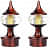 Diamond Finish Curtain Rod Finials (set of 2) - top_view