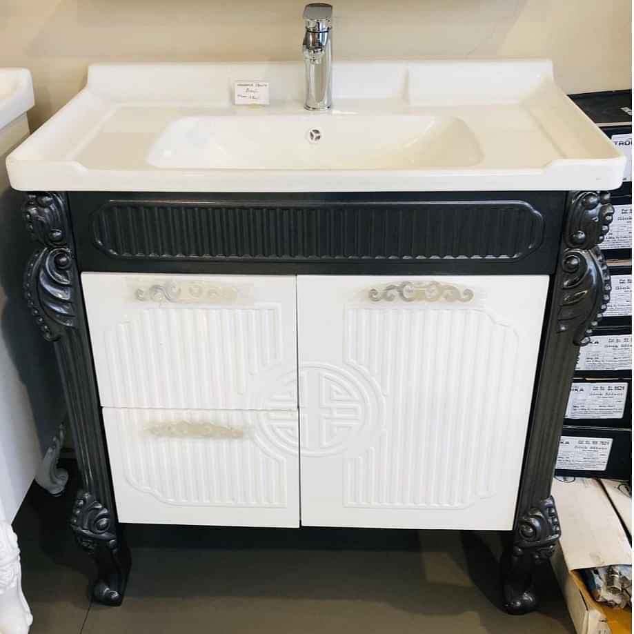 Vanity Washbasin Cabinet (White) - photo