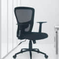 Black Medium Back Revolving Office Chair - photo