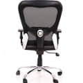 Black Medium Back Revolving Office Chair - front_view