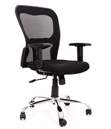 Black Medium Back Revolving Office Chair