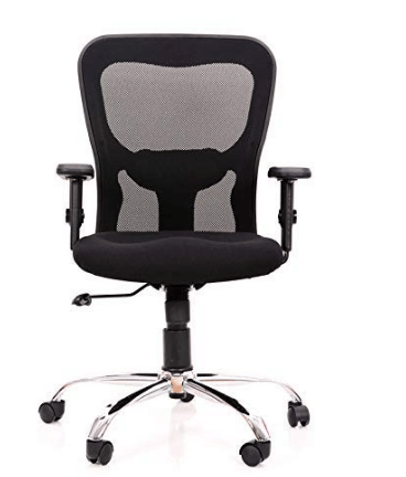 Black Medium Back Revolving Office Chair