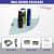 Squaro Frosted Glass Wall Shelf Size:(8"x8") - top_view