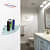 Squaro Frosted Glass Wall Shelf Size:(12"x12") - left_view
