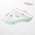 Toughened Glass Wall Shelf (Size: 12”X12”) - photo