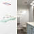 Toughened Glass Wall Shelf (Size: 12”X12”) - left_view
