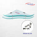 Toughened Glass Wall Shelf (Size: 10”X10”) - front_view