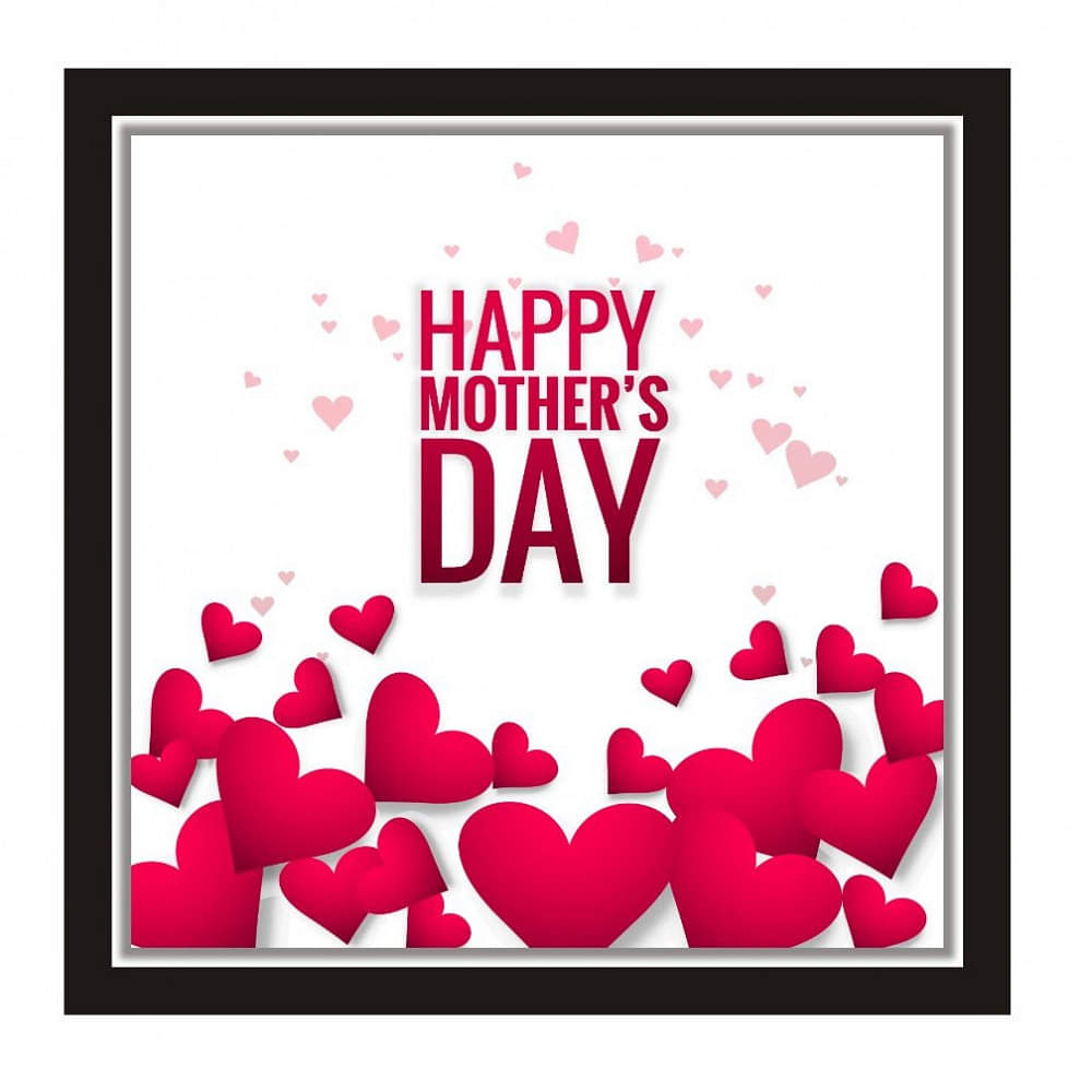 Beautiful Printed Mother's Day Wall Art on MDF Wooden Board Without Frame & Without Glass - photo