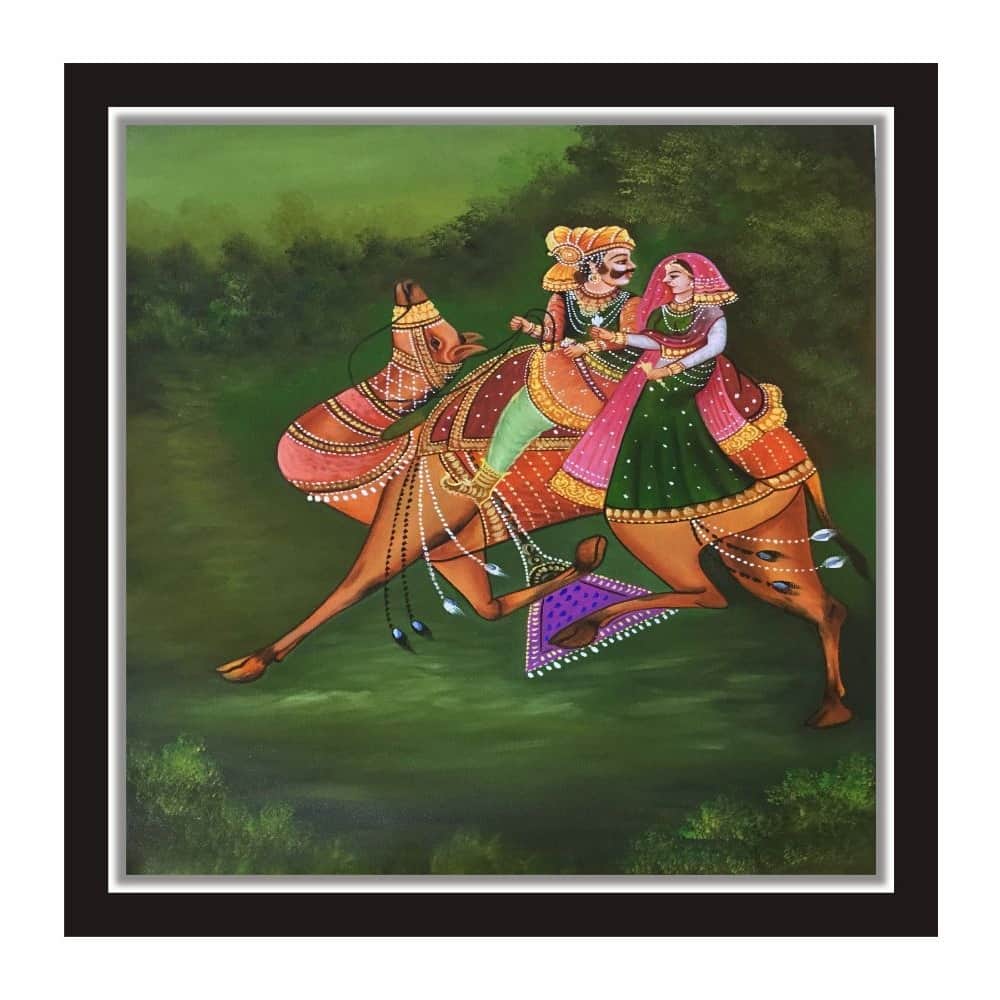 Beautiful Printed Wall Art on MDF Wooden Board Without Frame & Without Glass - front_view