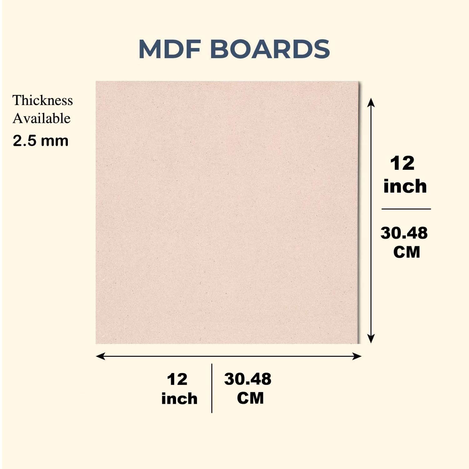 Beautiful Printed Wall Art on MDF Wooden Board Without Frame & Without Glass - rear_view