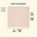 Beautiful Printed Wall Art on MDF Wooden Board Without Frame & Without Glass - rear_view