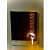 LED Light Wall Mounted Mirror for Bathroom, Vanity, Washbasin Office Mirror White Warm White LED Light with Sensor 18x24 - front_view