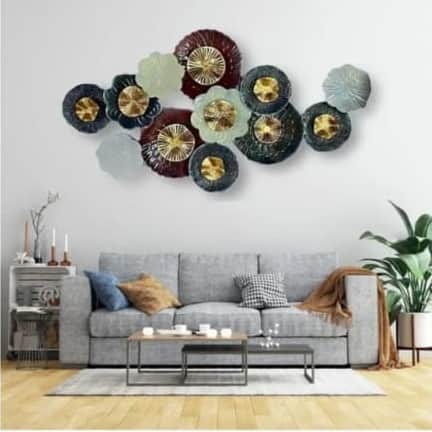 Flower Metal Wall art - front_view