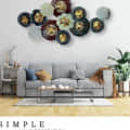 Flower Metal Wall art - top_view