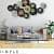 Flower Metal Wall art - top_view