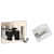 Wall Mounted Single Magic Mop and Broom Holder with Extra Hook and Screws (Silver-Black) - photo