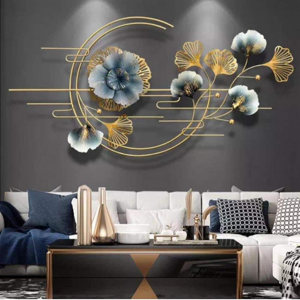Ginkgo Leaf Metal Wall Art - photo