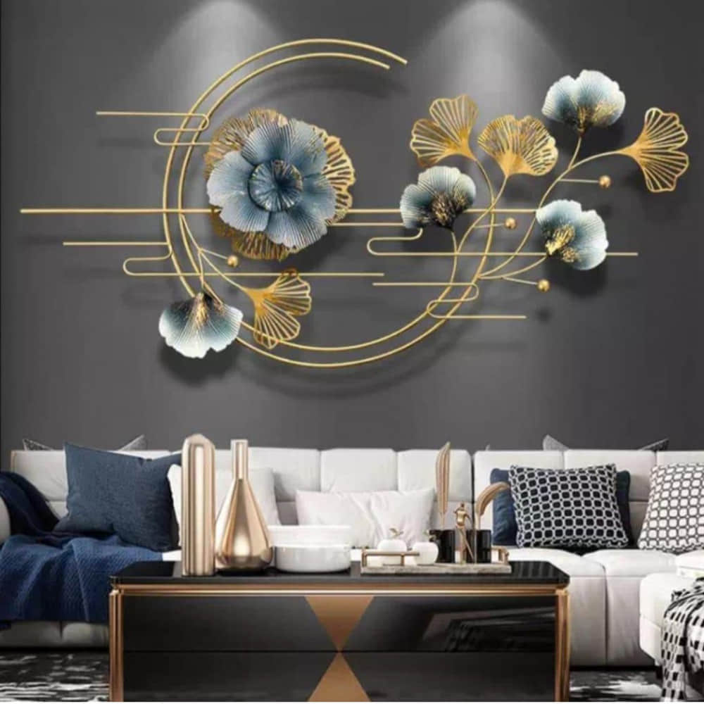 Ginkgo Leaf Metal Wall Art - photo