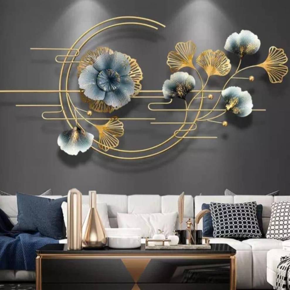 Ginkgo Leaf Metal Wall Art