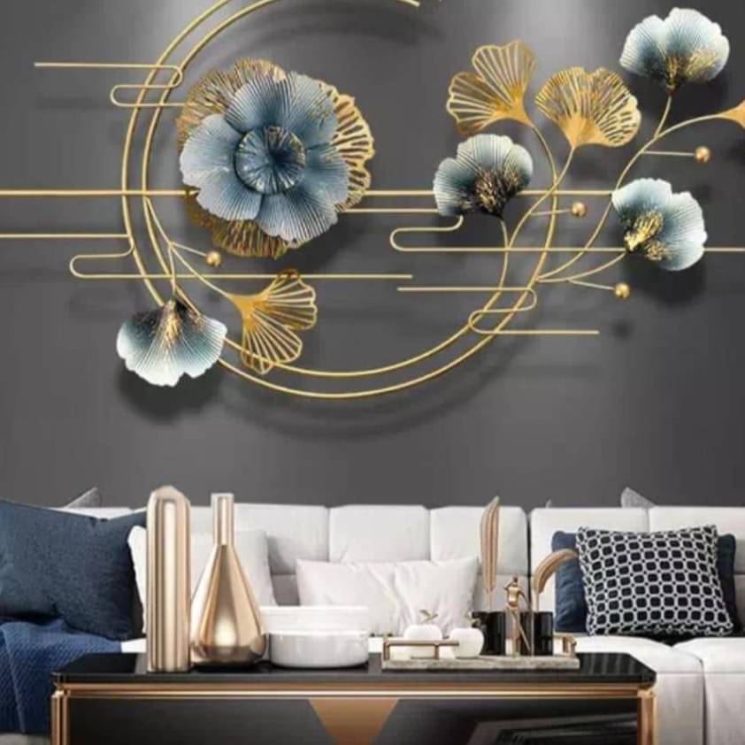 Ginkgo Leaf Metal Wall Art