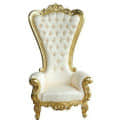 Maharaja Chair With Gold Finish High Back - top_view