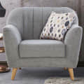 Nara Fabric One Seater Sofa In Grey Color - photo
