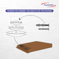 Unbreakable Polypropylene Wall-mounted Matte Acrylic Corner Shelves(Set of 3) - rear_view