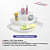Unbreakable Polypropylene Wall-mounted Matte Acrylic Corner Shelves(Set of 3) - left_view