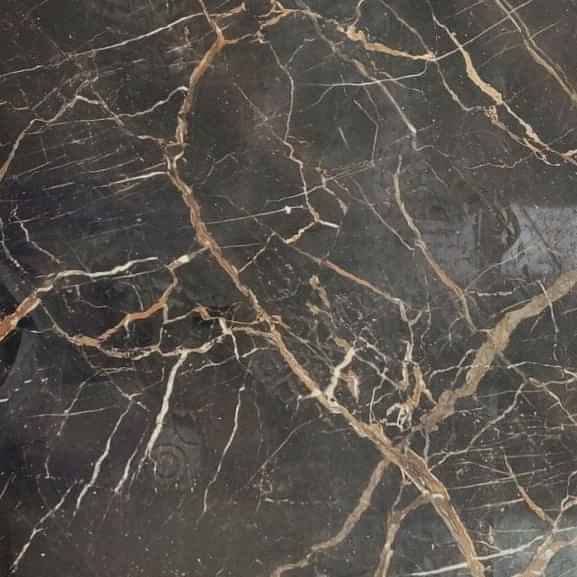 Black Colour Marble Pattern Tiles (Pack of 2) - photo