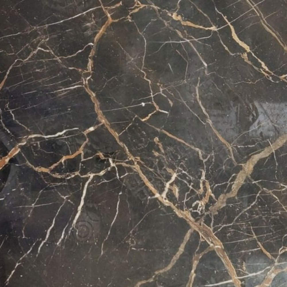 Black Colour Marble Pattern Tiles (Pack of 2) - photo