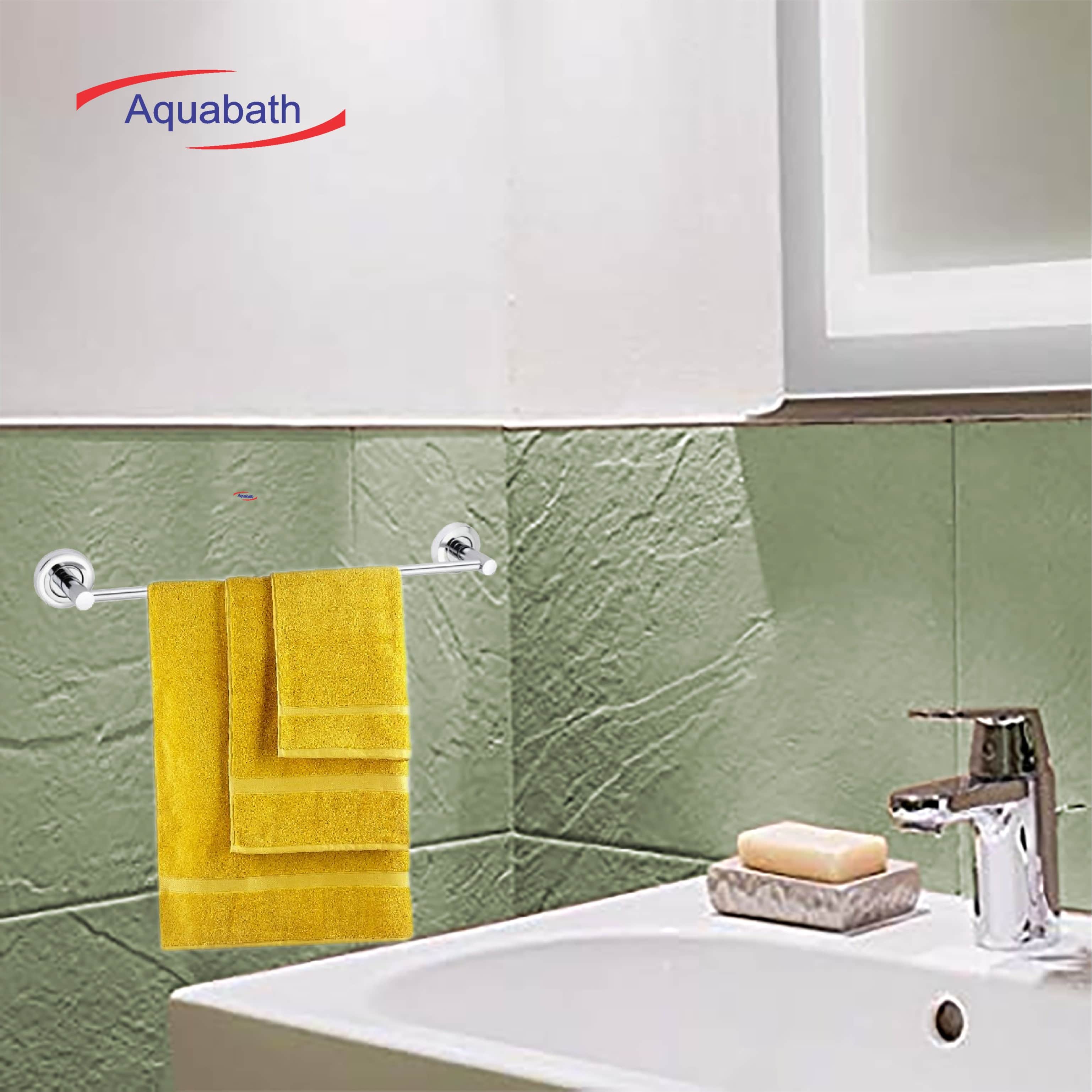 Towel Rod Made of Stainless Steel (Pack of 2) - top_view