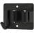 Wall Mounted Single Magic Mop and Broom Holder with Extra Hook and Screws (Matte Black) - top_view