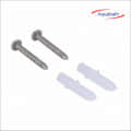 Stainless Steel Towel Rod (Pack of 2) - rear_view