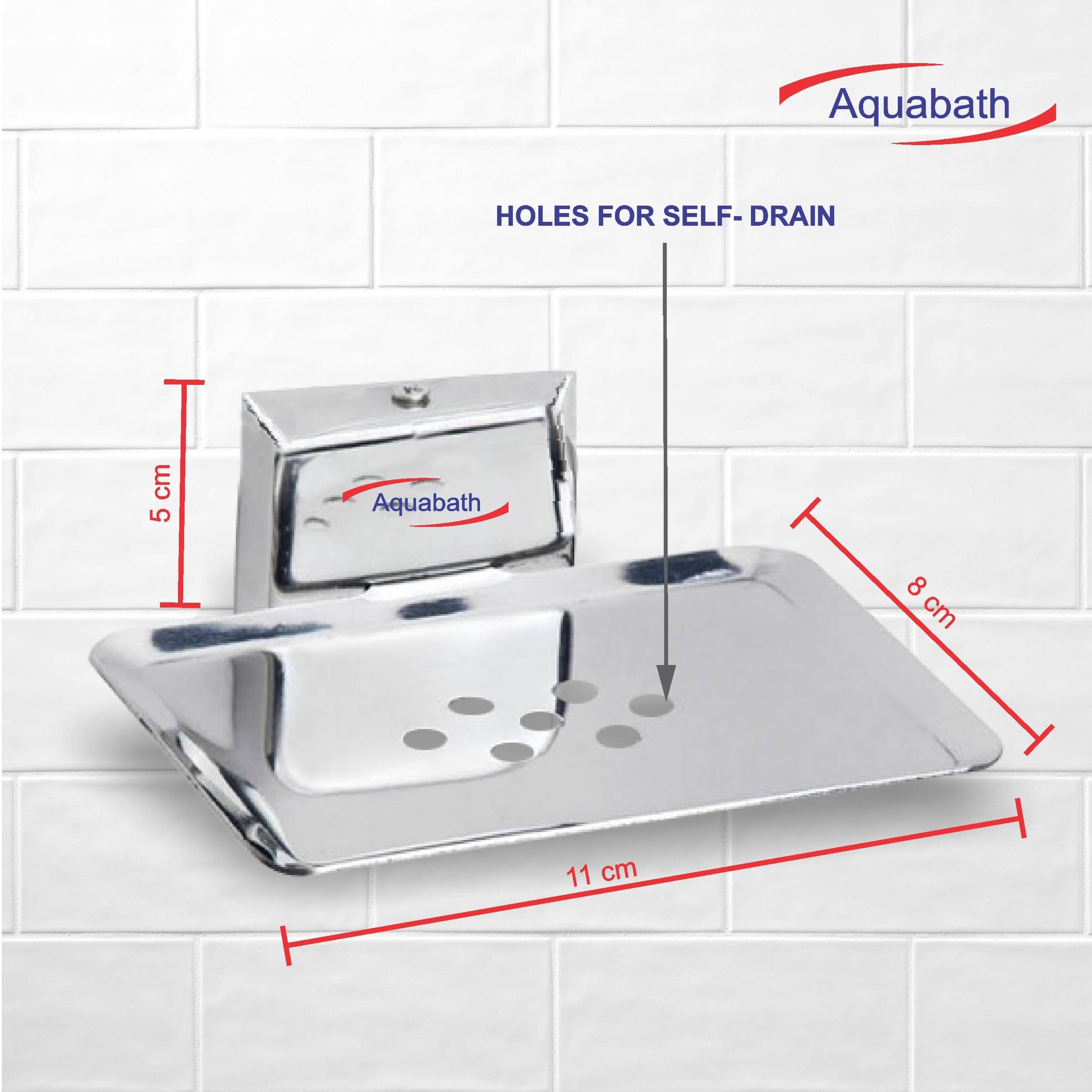 Stainless Steel Soap Stand (Silver - Pack of 2)