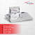 Stainless Steel Soap Stand (Silver - Pack of 2) - top_view