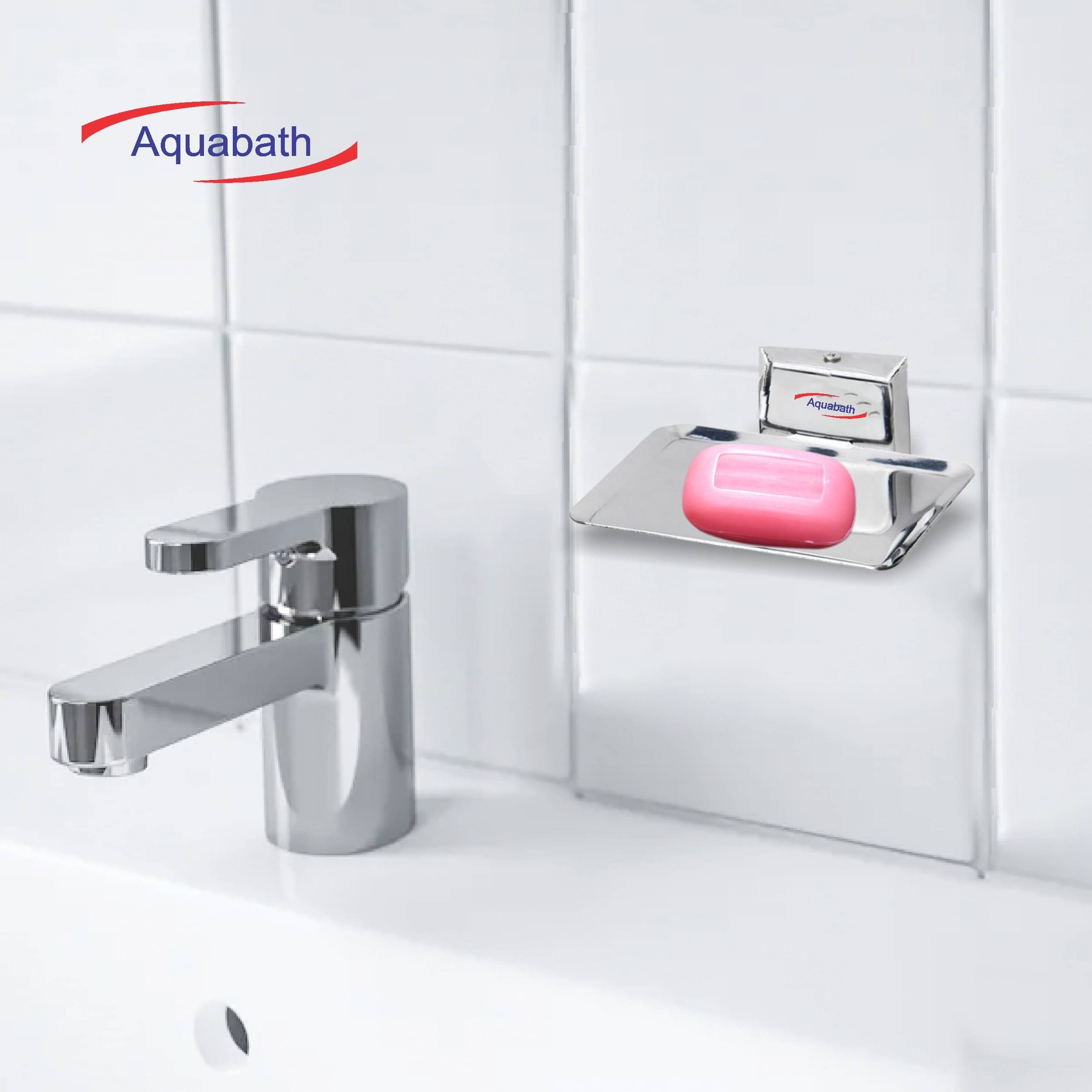 Stainless Steel Soap Stand (Silver - Pack of 2)