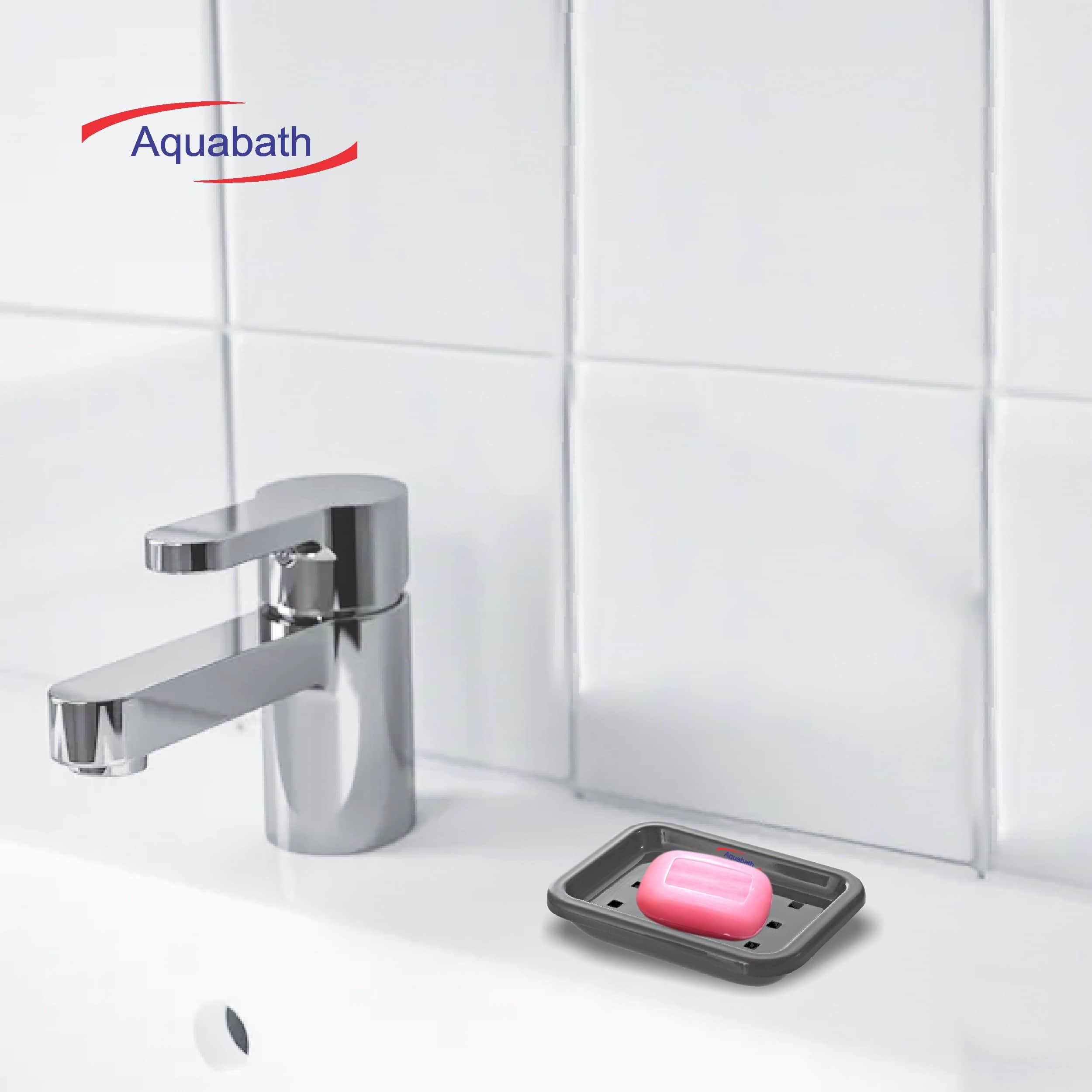 Unbreakable Plastic Counter SOAP Dish (Pack of 2)  - rear_view