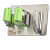 Wall Mounted Single Magic Mop and Broom Holder with Extra Hook and Screws - top_view