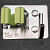 Wall Mounted Single Magic Mop and Broom Holder with Extra Hook and Screws - rear_view