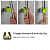 Wall Mounted Single Magic Mop and Broom Holder with Extra Hook and Screws - left_view