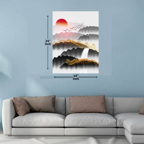 Sun Rise abstract Digital Painting