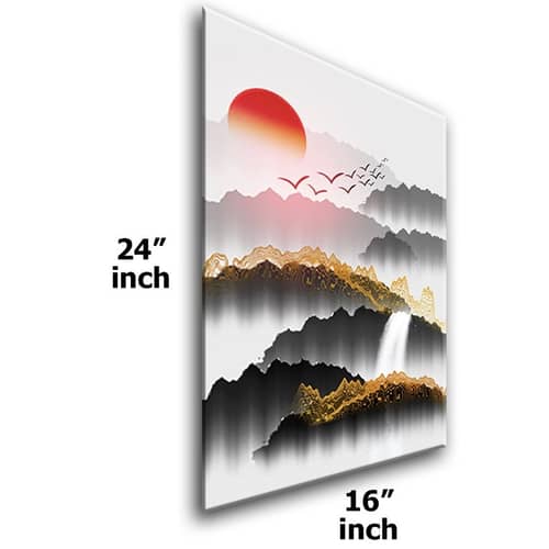 Sun Rise abstract Digital Painting