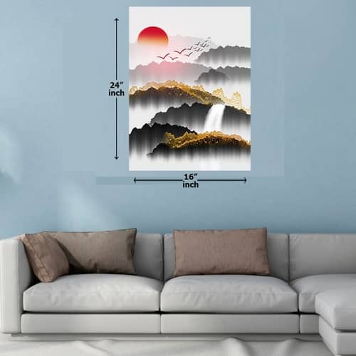 Sun Rise abstract Digital Painting