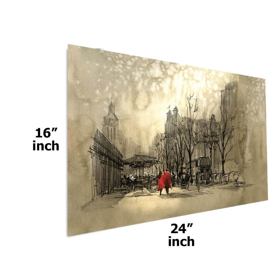 Old Times Abstract Digital Painting - front_view